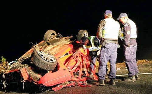 The driver of the vehicle involved in the latest Urunga smash is battling serious injuries. The driver of the vehicle involved in the latest Urunga smash is battling serious injuries.